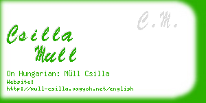 csilla mull business card